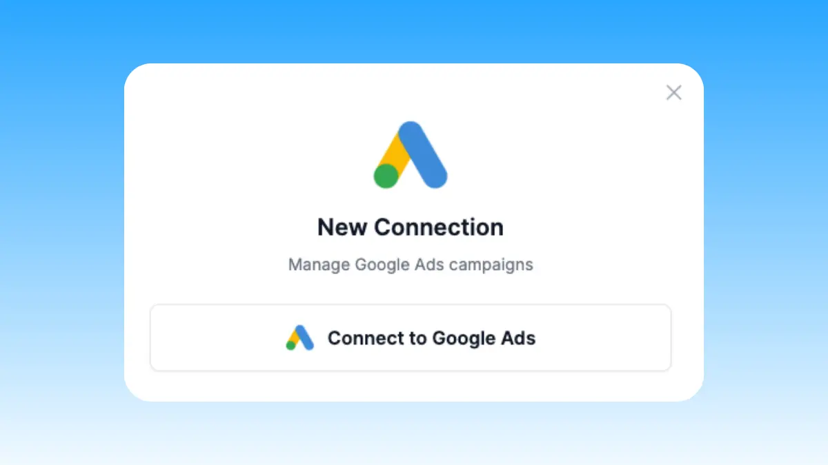 Connect Google Ads to Markifact with one-click OAuth
